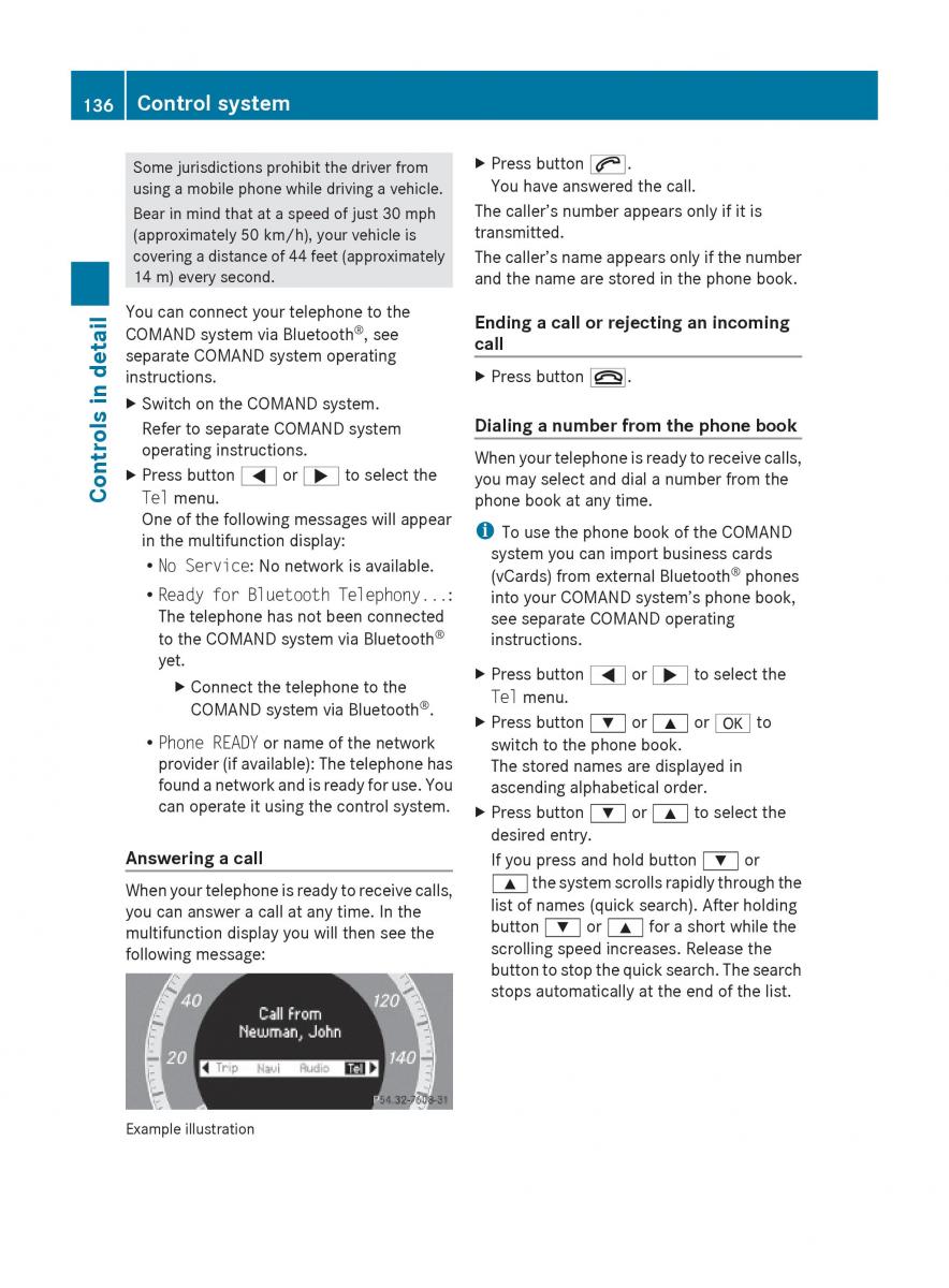 Mercedes Benz E Class W212 2010 owners manual / page 138