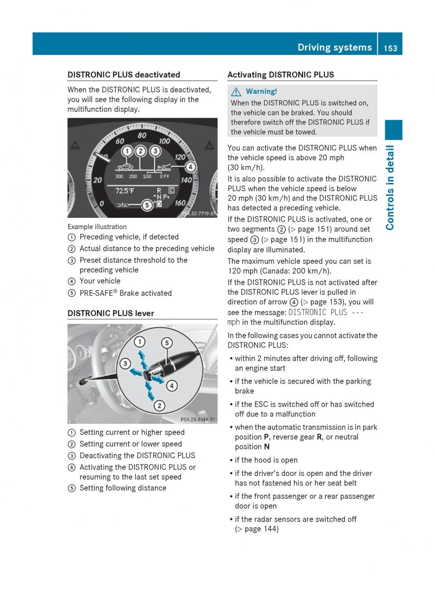 Mercedes Benz E Class W212 2010 owners manual / page 155