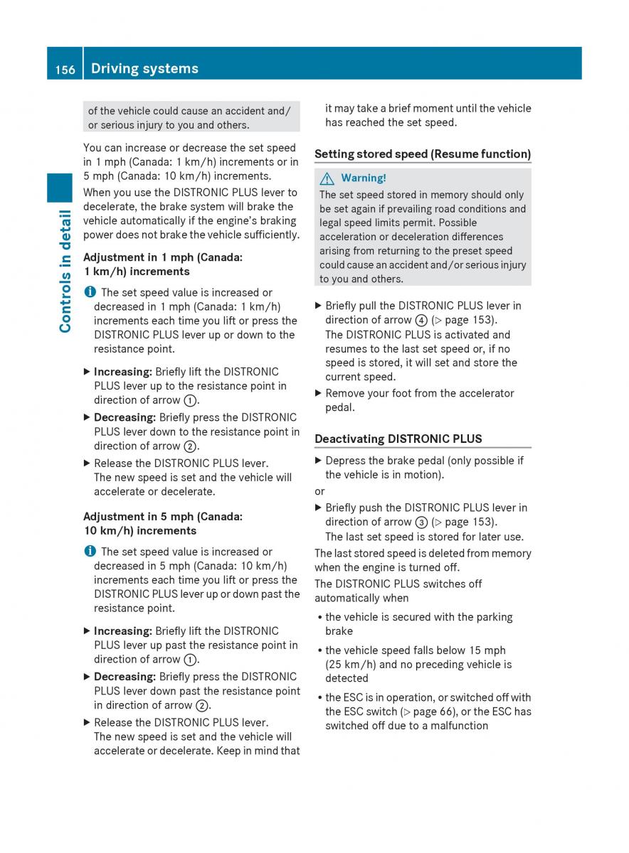 Mercedes Benz E Class W212 2010 owners manual / page 158