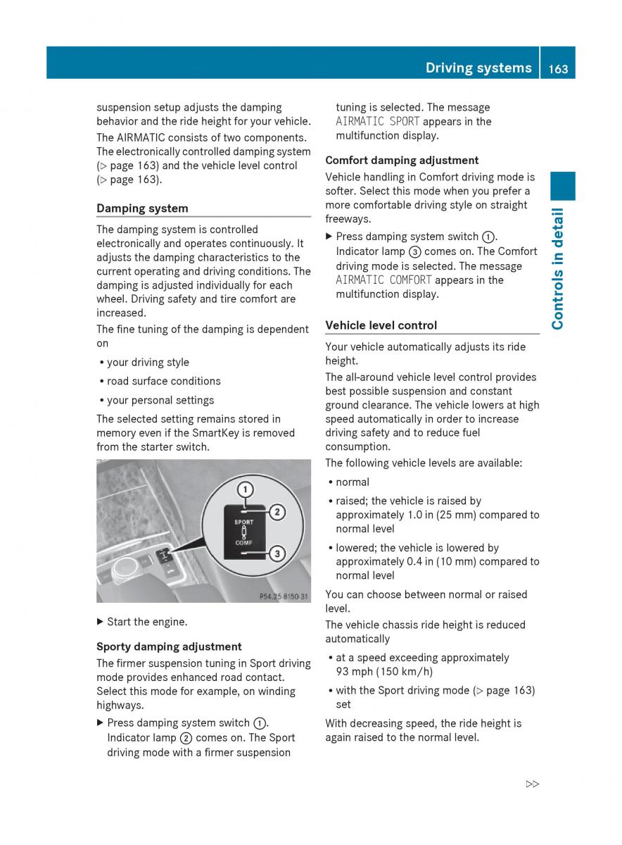 Mercedes Benz E Class W212 2010 owners manual / page 165