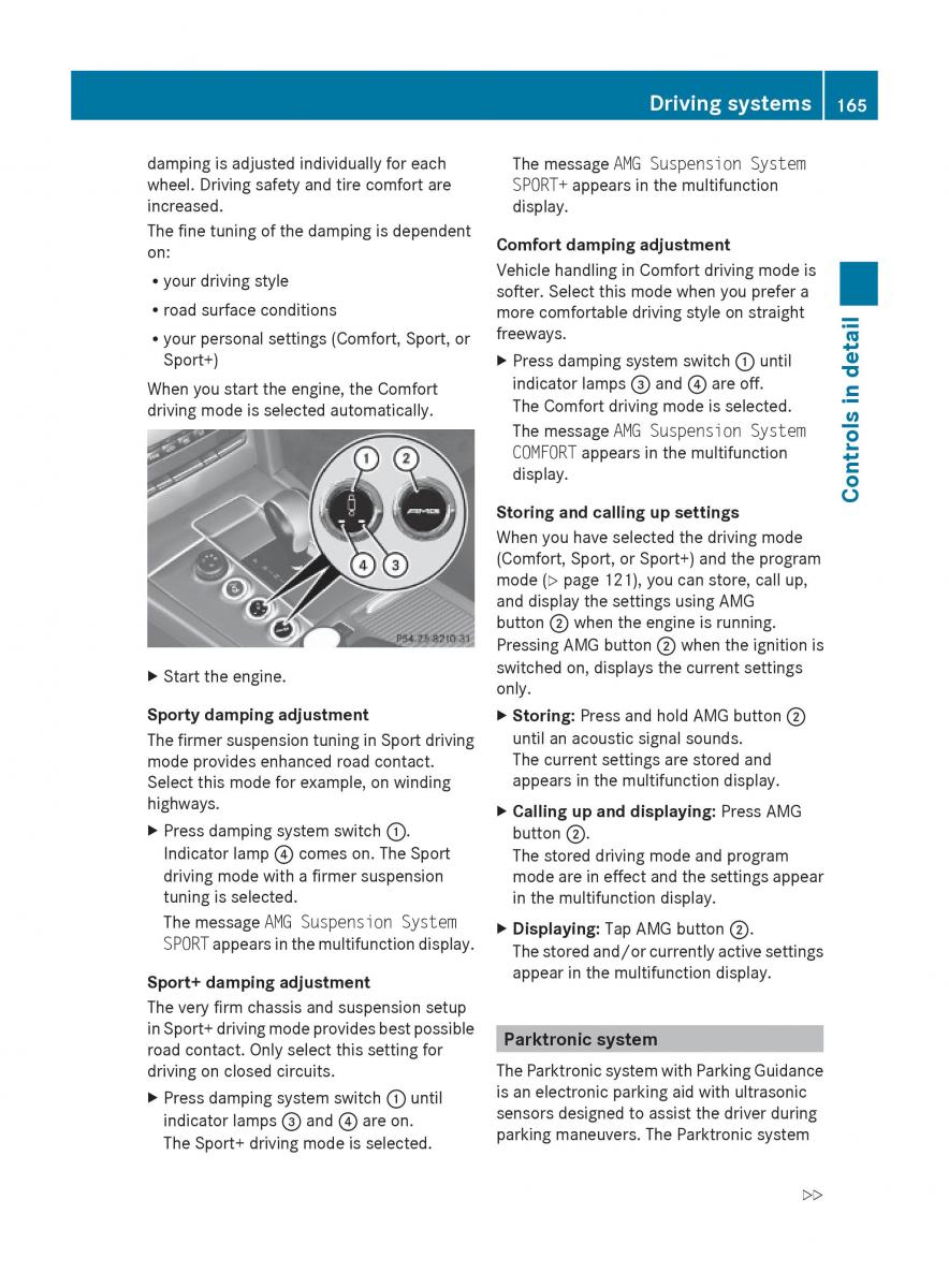 Mercedes Benz E Class W212 2010 owners manual / page 167