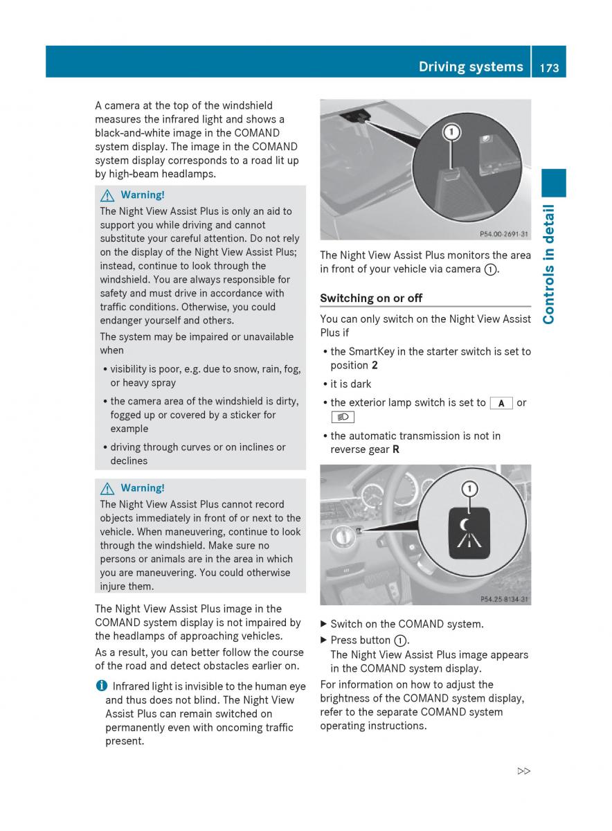 Mercedes Benz E Class W212 2010 owners manual / page 175