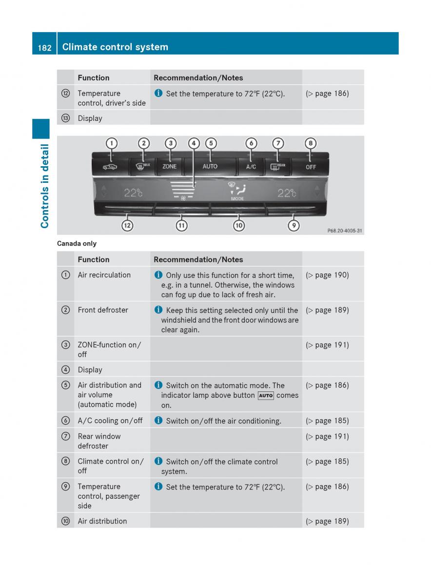 Mercedes Benz E Class W212 2010 owners manual / page 184