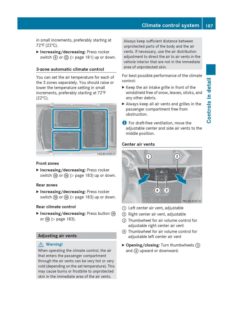 Mercedes Benz E Class W212 2010 owners manual / page 189