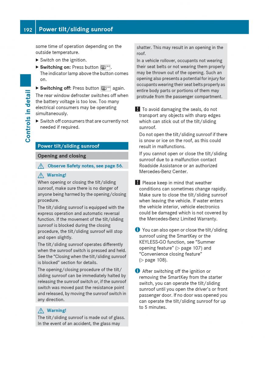 Mercedes Benz E Class W212 2010 owners manual / page 194