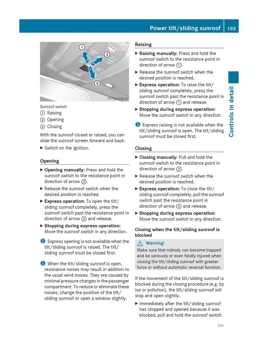 Mercedes Benz E Class W212 2010 owners manual / page 195