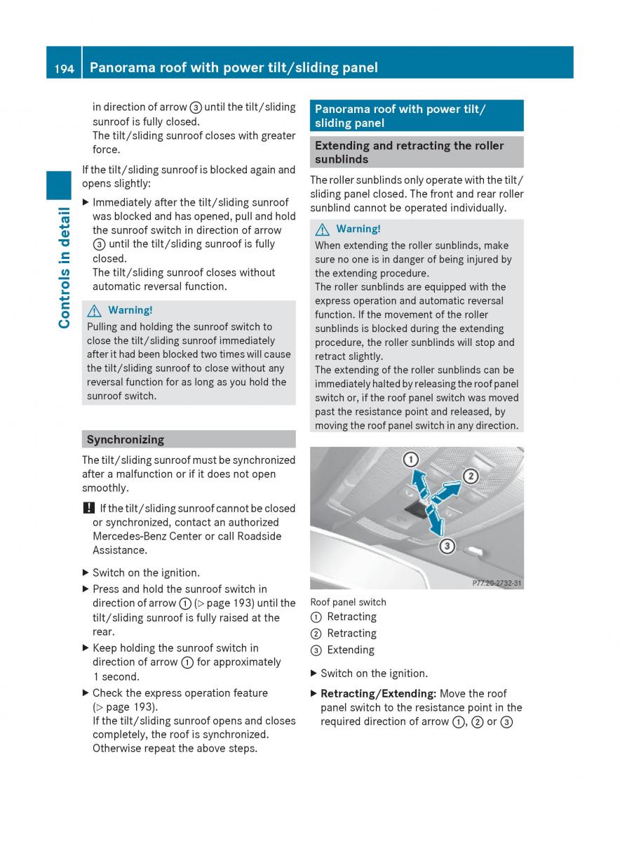 Mercedes Benz E Class W212 2010 owners manual / page 196