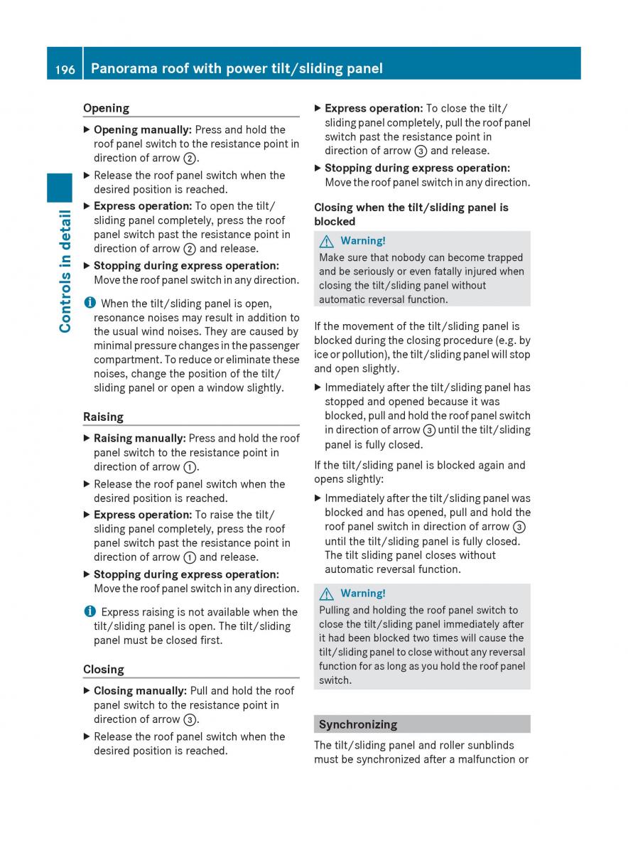 Mercedes Benz E Class W212 2010 owners manual / page 198