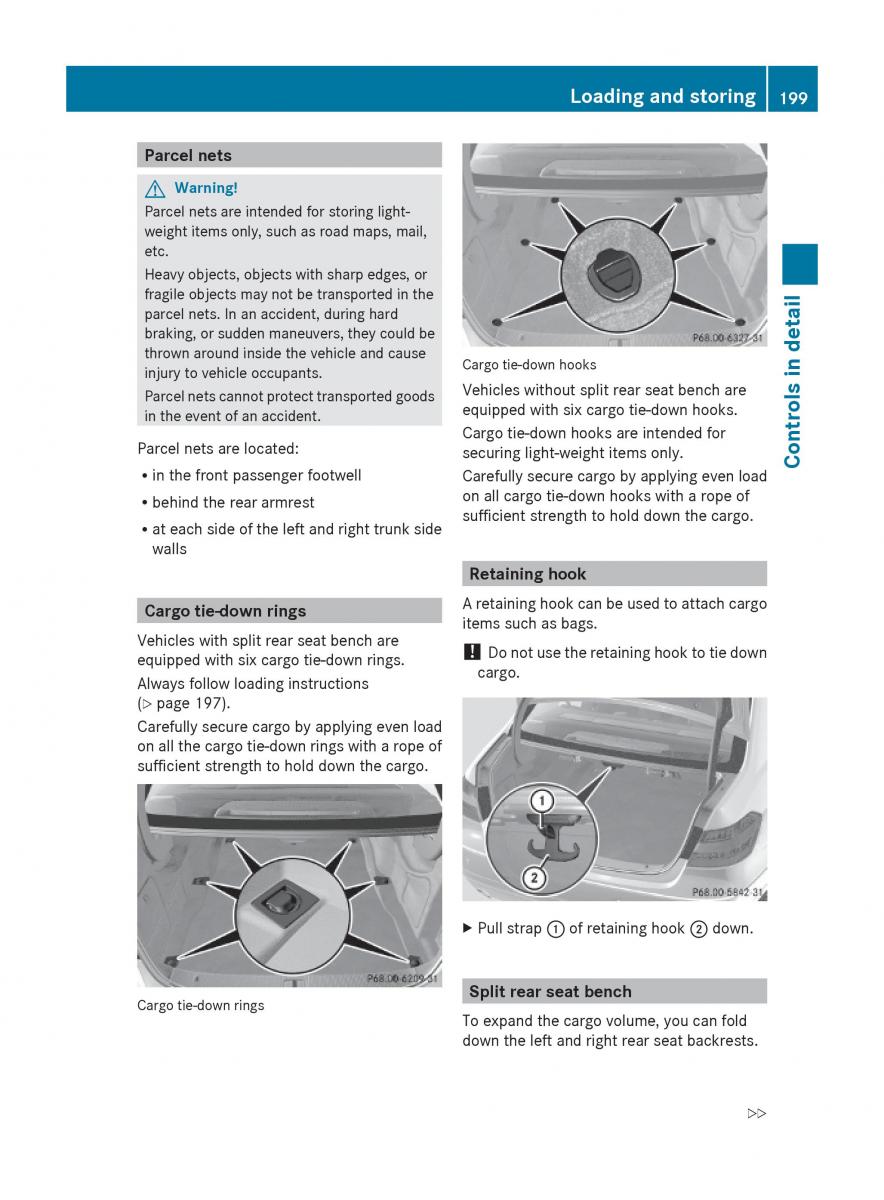 Mercedes Benz E Class W212 2010 owners manual / page 201