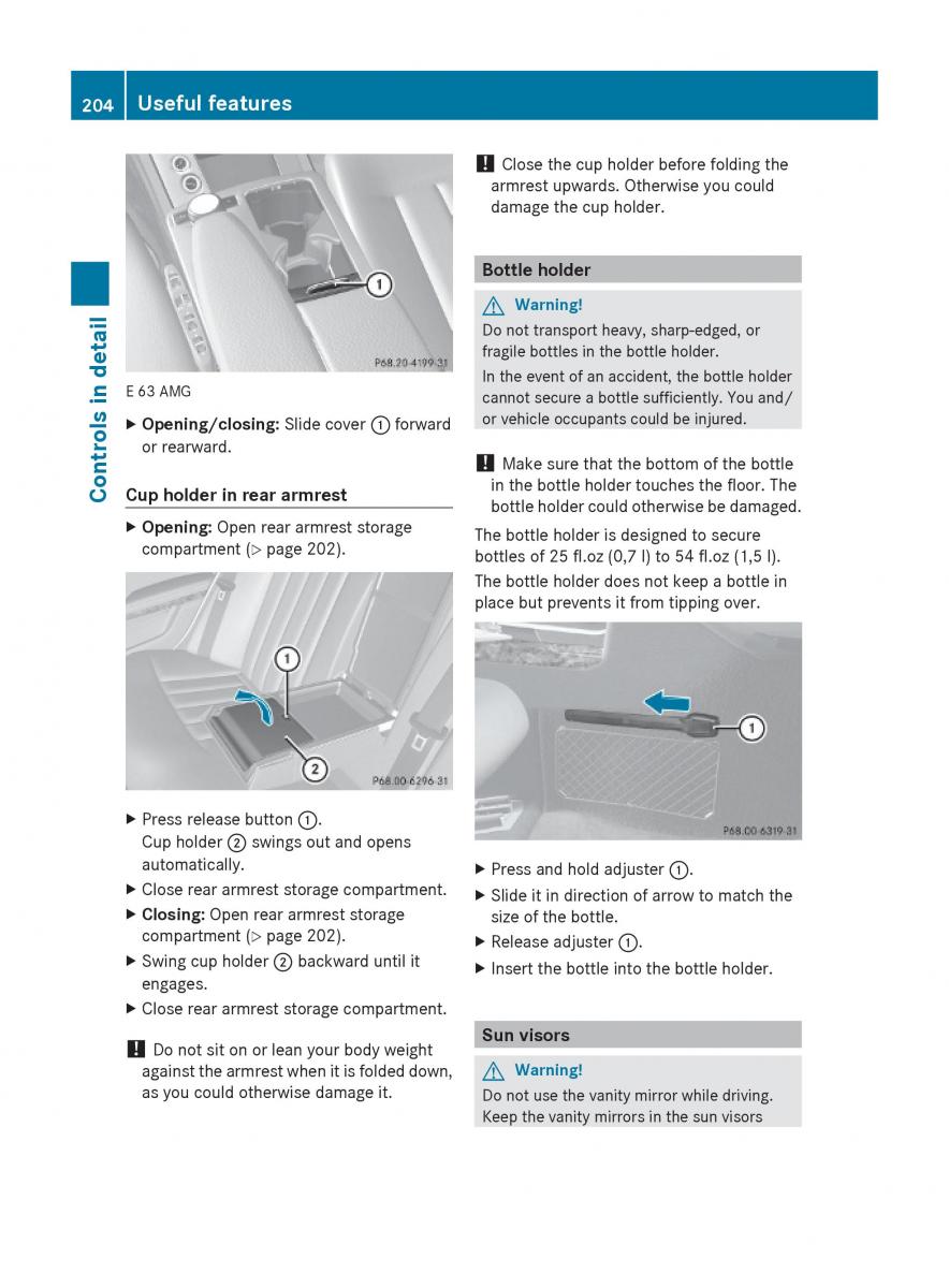 Mercedes Benz E Class W212 2010 owners manual / page 206