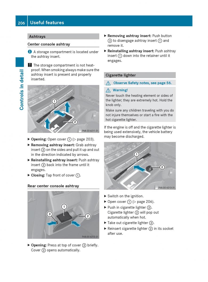 Mercedes Benz E Class W212 2010 owners manual / page 208