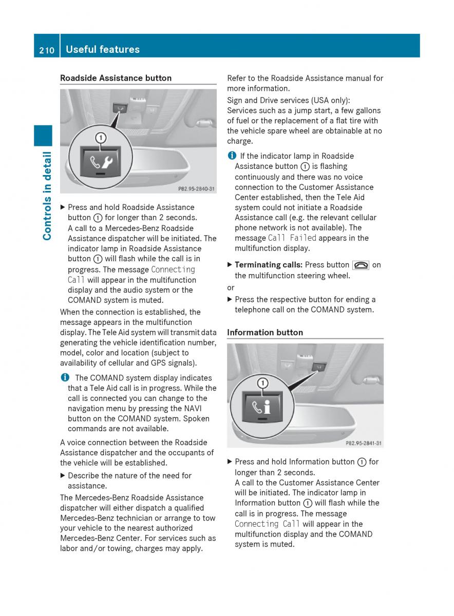 Mercedes Benz E Class W212 2010 owners manual / page 212