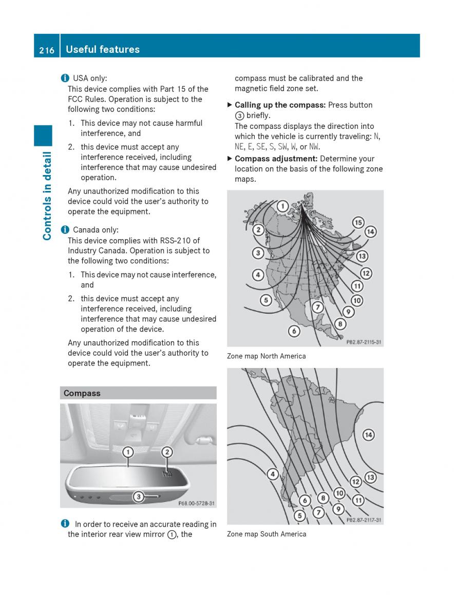 Mercedes Benz E Class W212 2010 owners manual / page 218