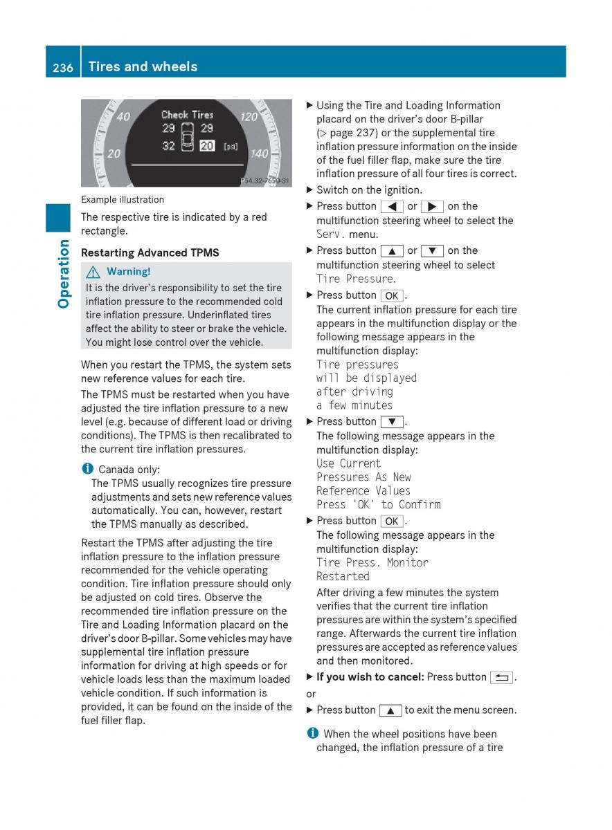 Mercedes Benz E Class W212 2010 owners manual / page 238