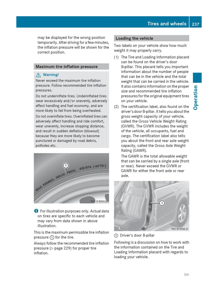 Mercedes Benz E Class W212 2010 owners manual / page 239