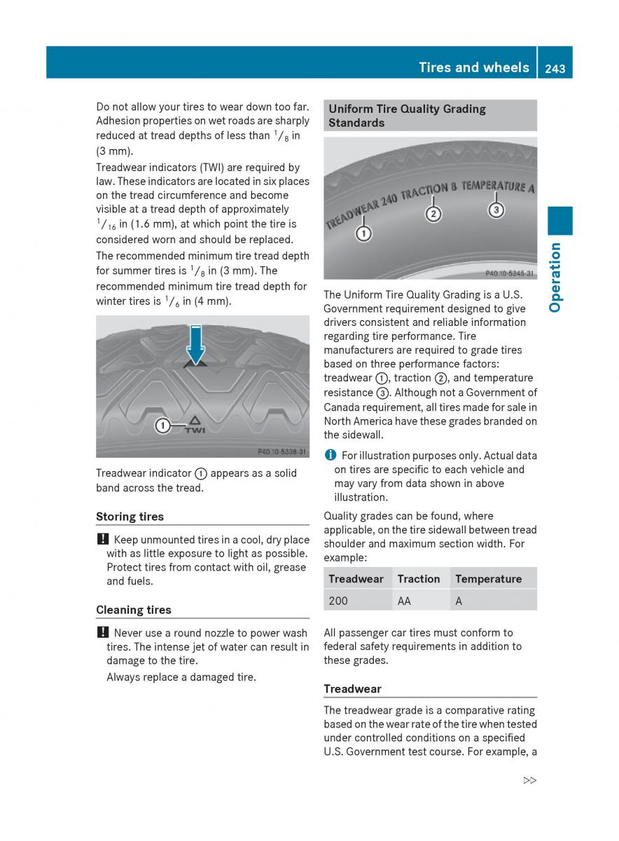 Mercedes Benz E Class W212 2010 owners manual / page 245