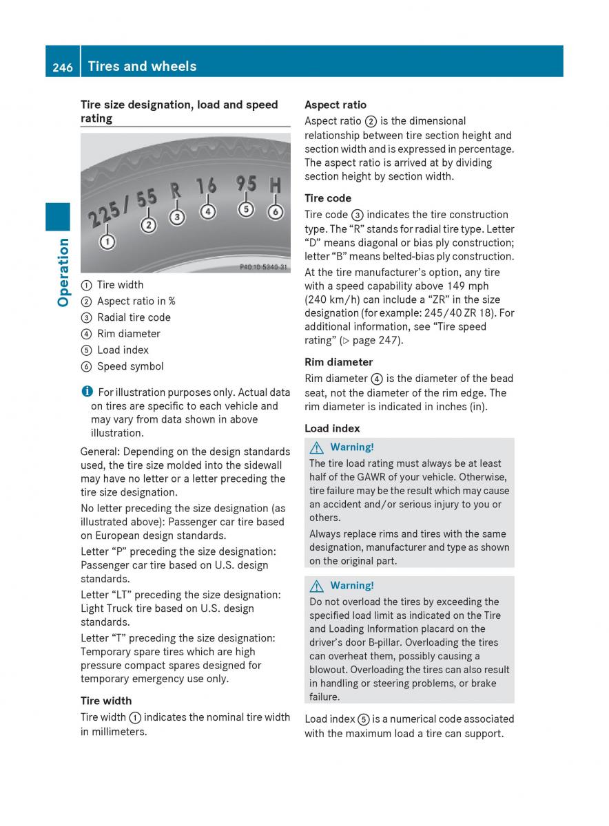 Mercedes Benz E Class W212 2010 owners manual / page 248