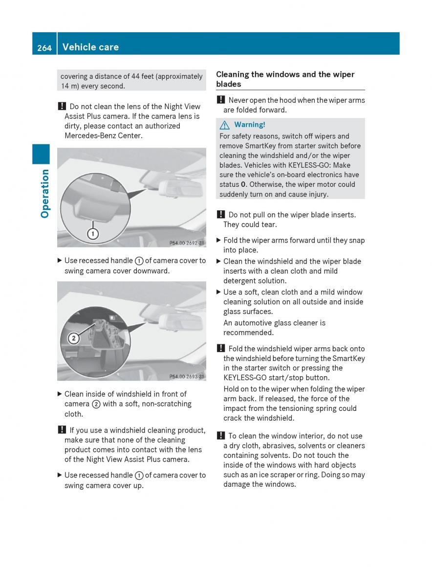 Mercedes Benz E Class W212 2010 owners manual / page 266