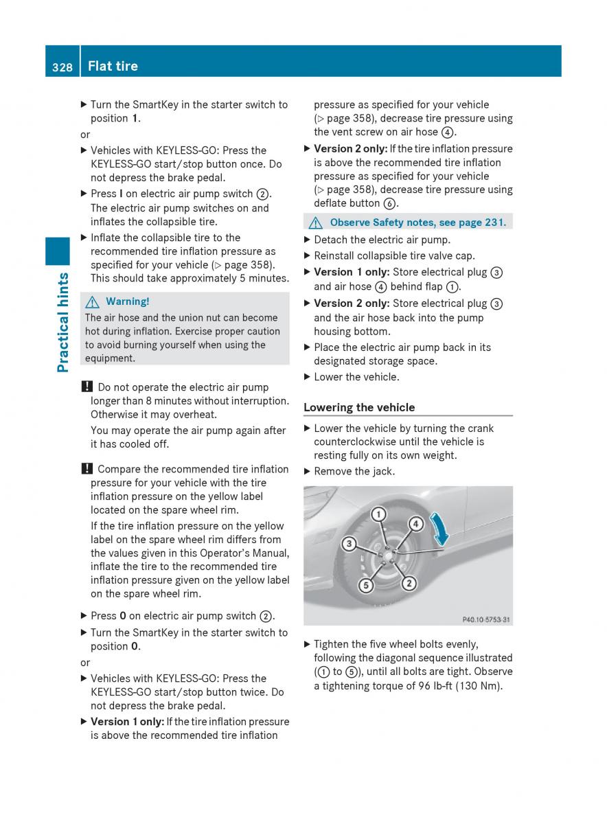 Mercedes Benz E Class W212 2010 owners manual / page 330