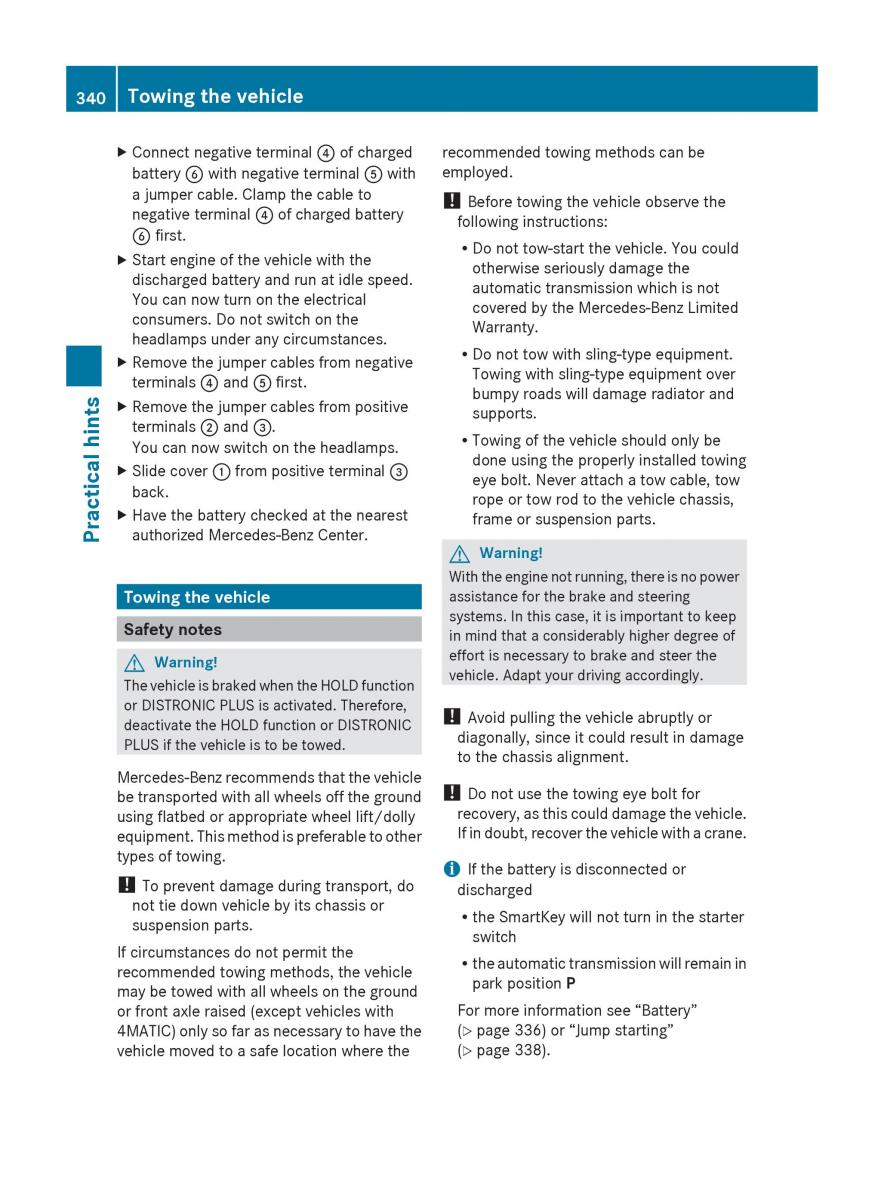 Mercedes Benz E Class W212 2010 owners manual / page 342