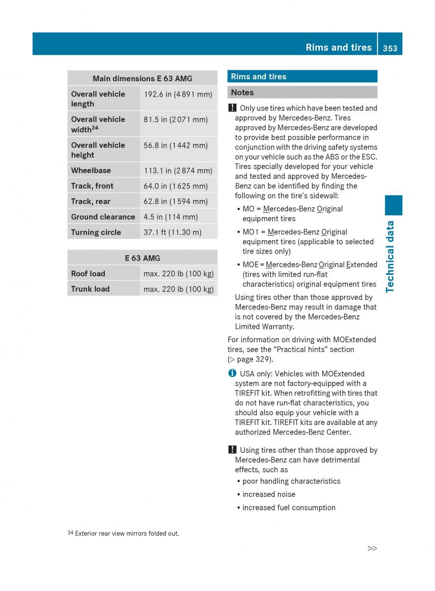 Mercedes Benz E Class W212 2010 owners manual / page 355