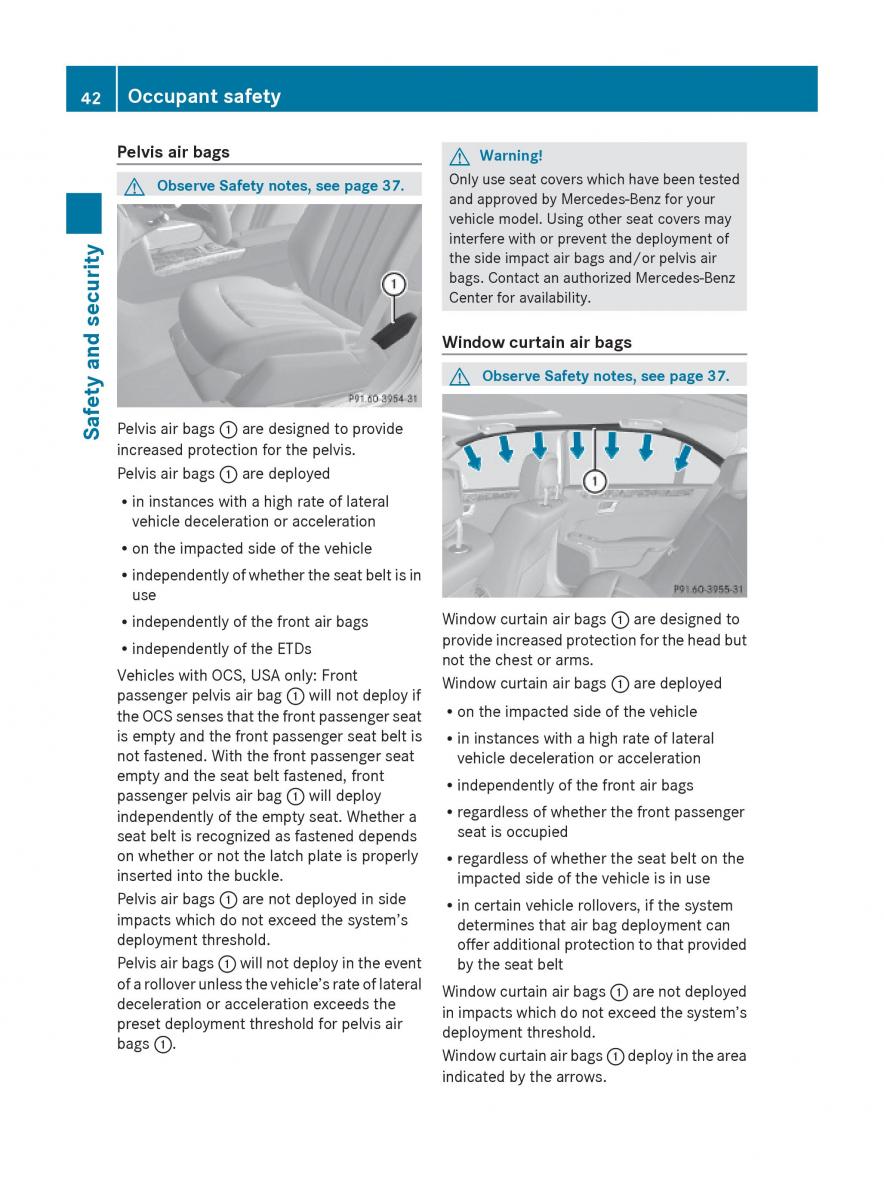 Mercedes Benz E Class W212 2010 owners manual / page 44