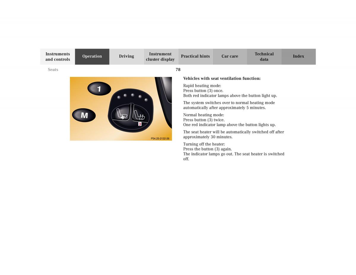 Mercedes Benz CL C215 2000 owners manual / page 81