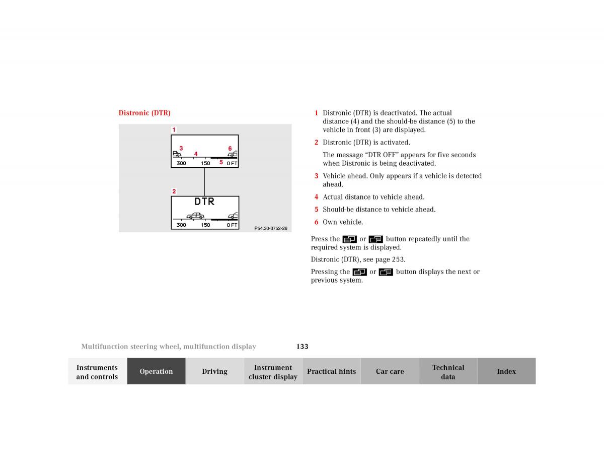 Mercedes Benz CL C215 2000 owners manual / page 136