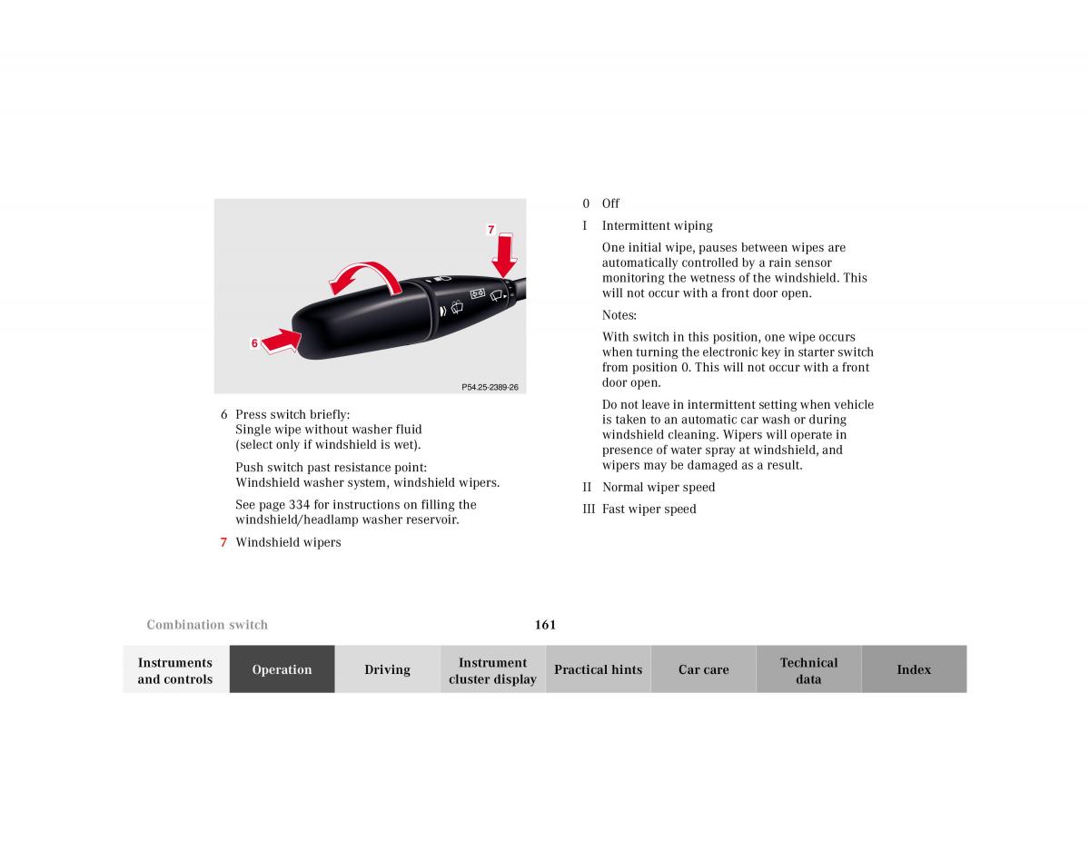 Mercedes Benz CL C215 2000 owners manual / page 164