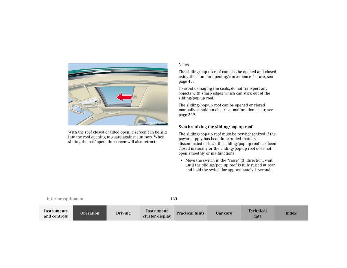 Mercedes Benz CL C215 2000 owners manual / page 186