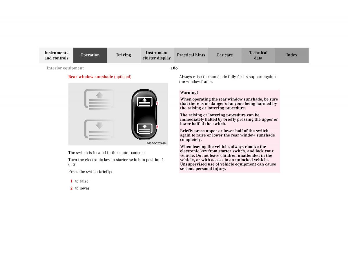 Mercedes Benz CL C215 2000 owners manual / page 189