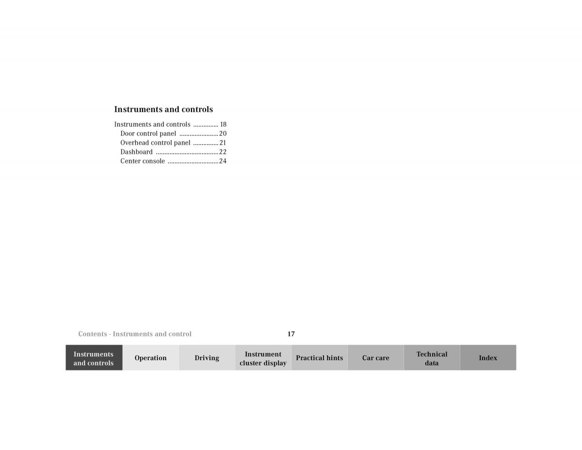 Mercedes Benz CL C215 2000 owners manual / page 20