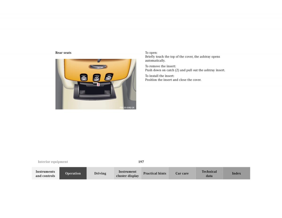 Mercedes Benz CL C215 2000 owners manual / page 200