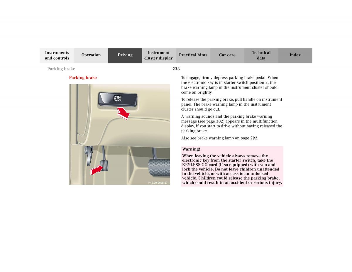 Mercedes Benz CL C215 2000 owners manual / page 243