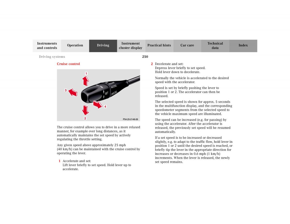 Mercedes Benz CL C215 2000 owners manual / page 255