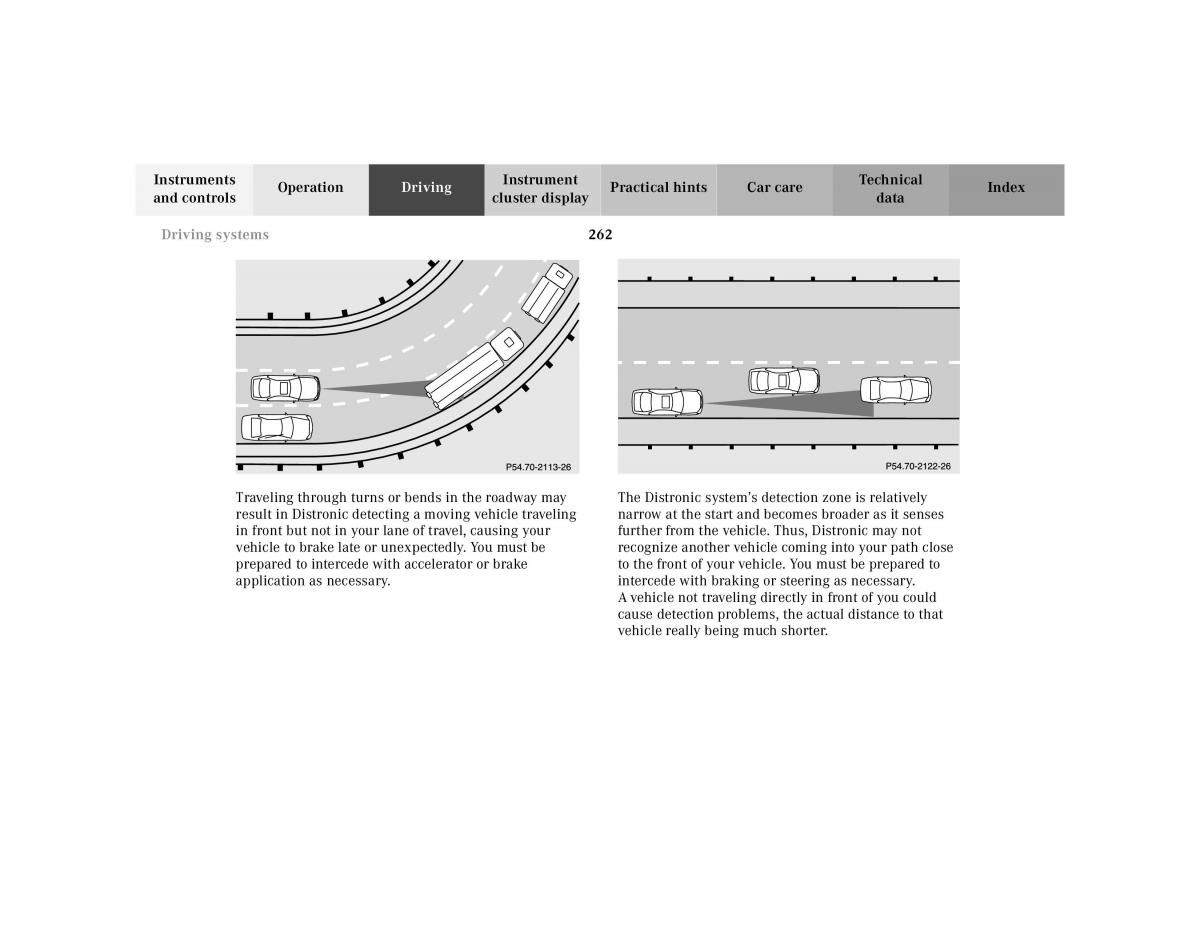 Mercedes Benz CL C215 2000 owners manual / page 267