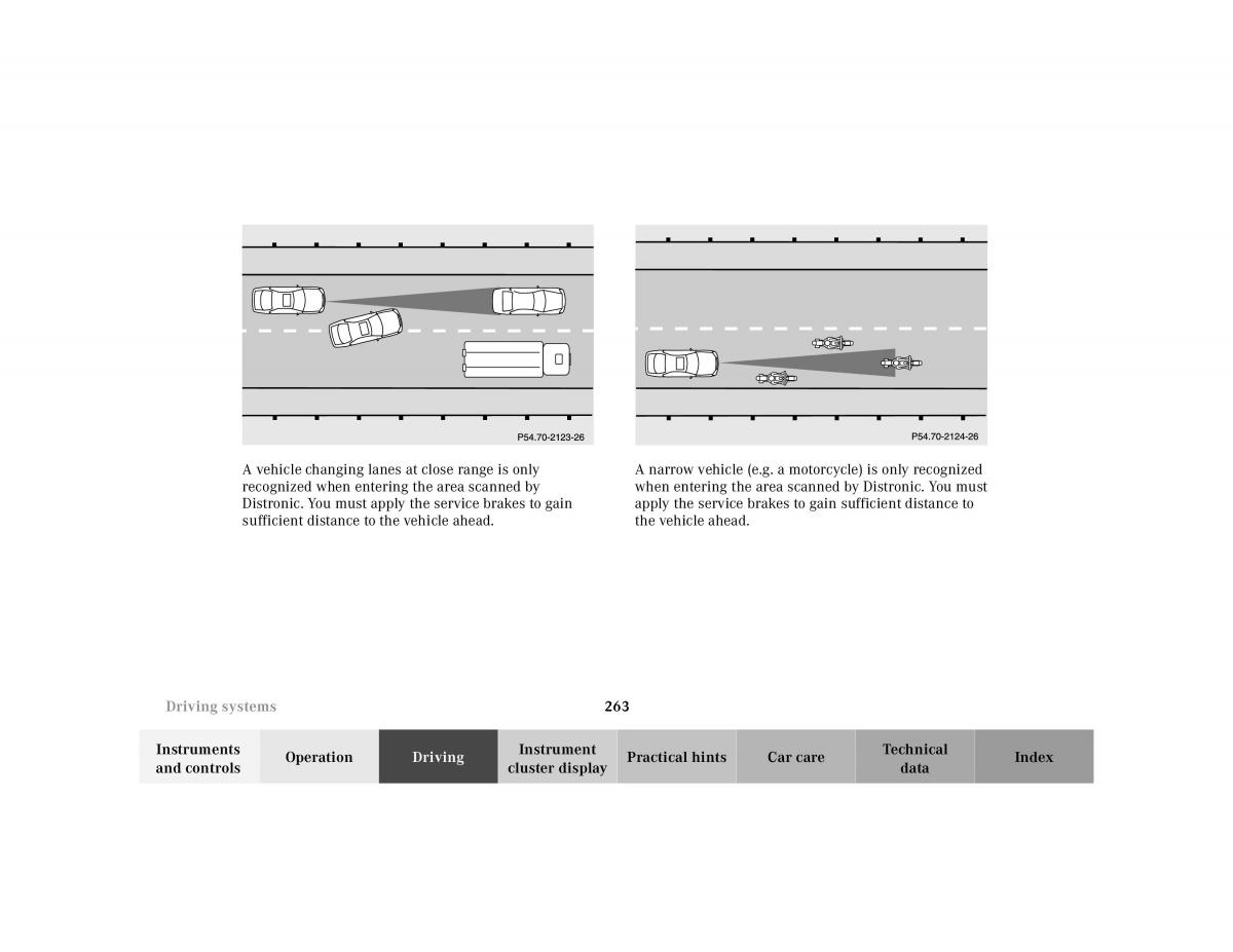 Mercedes Benz CL C215 2000 owners manual / page 268