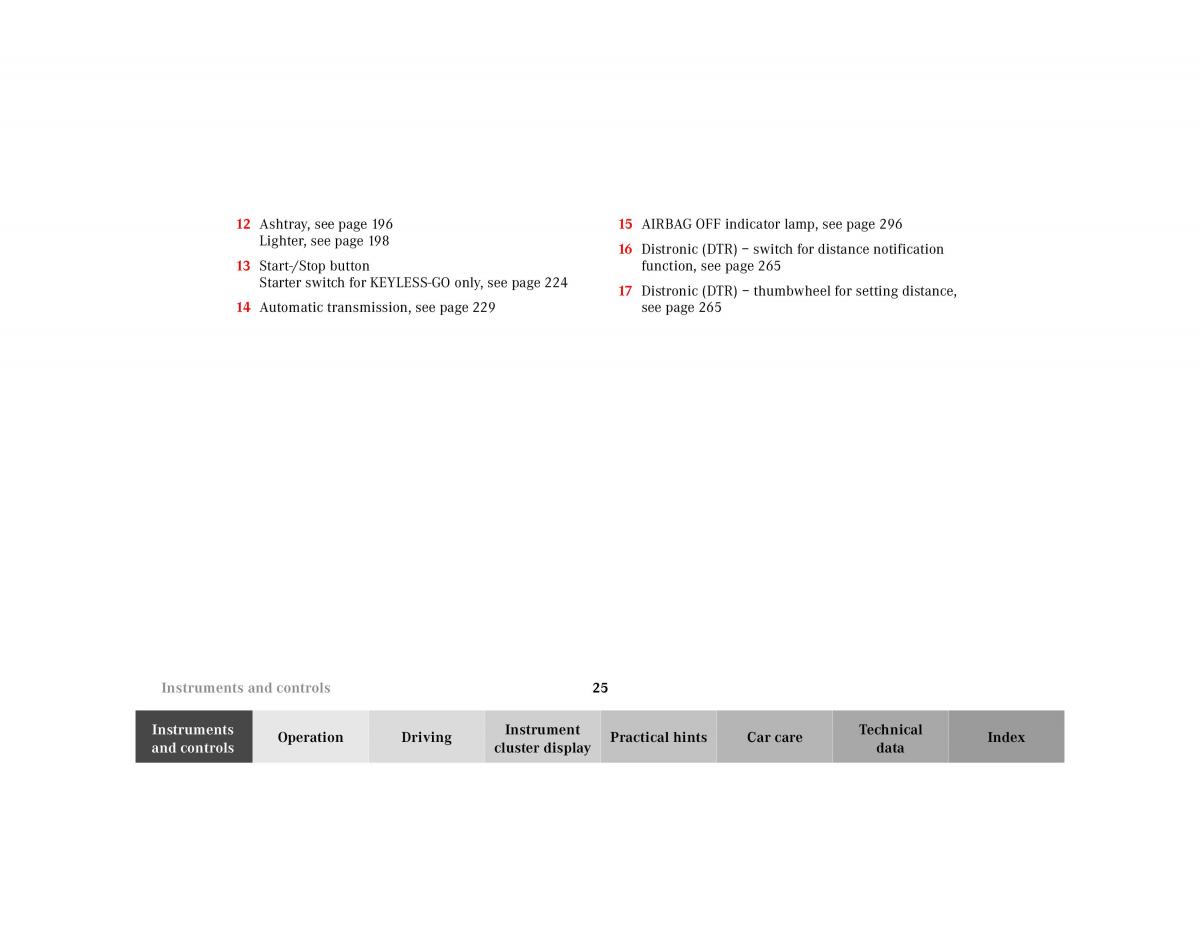 Mercedes Benz CL C215 2000 owners manual / page 28