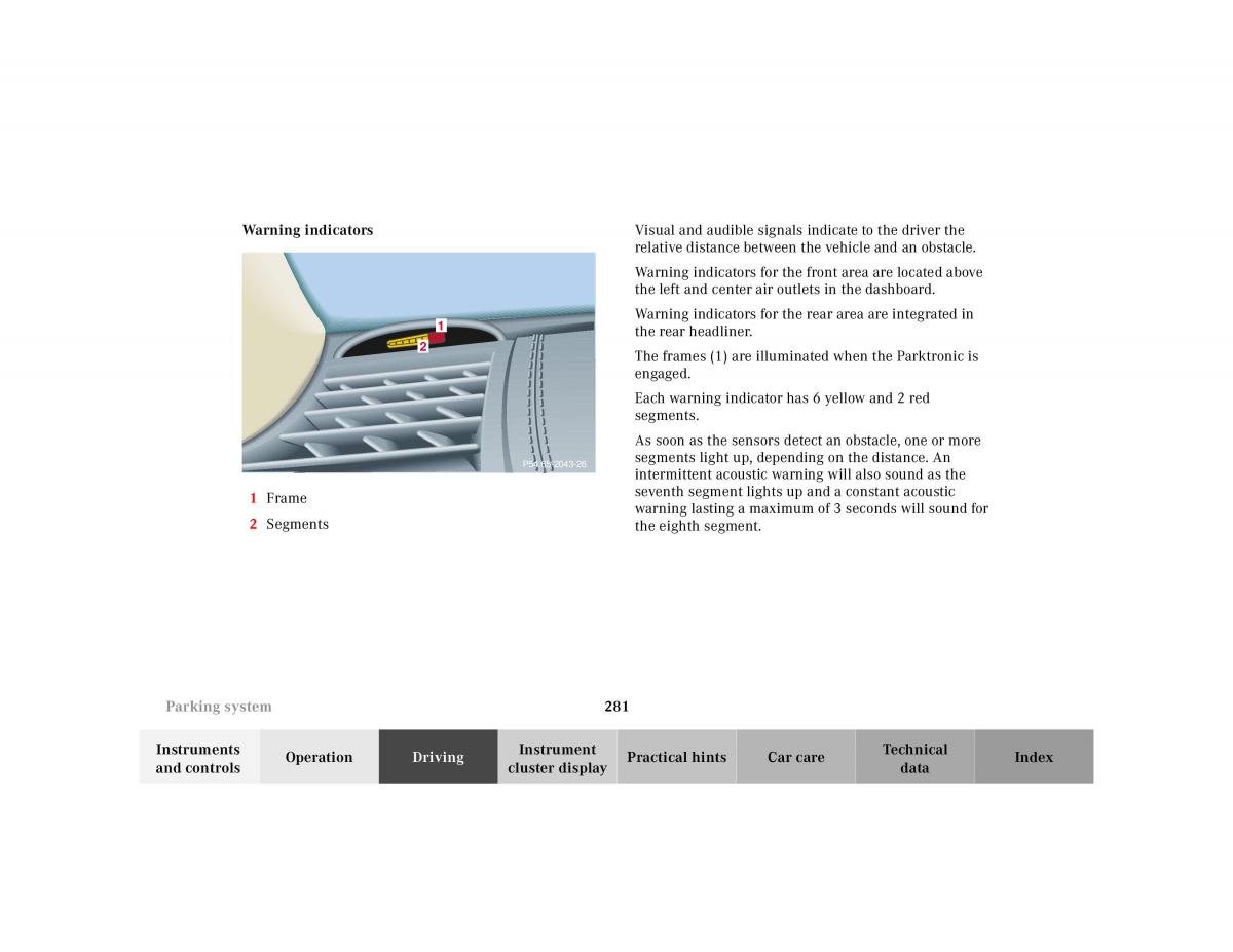 Mercedes Benz CL C215 2000 owners manual / page 286