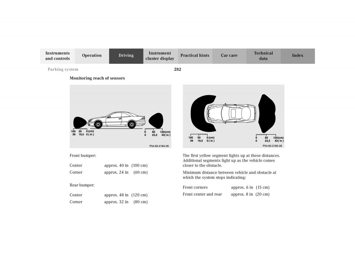 Mercedes Benz CL C215 2000 owners manual / page 287