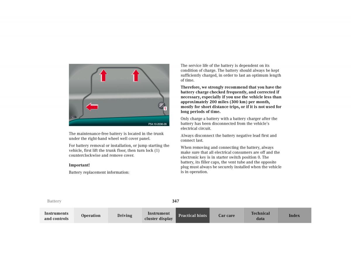 Mercedes Benz CL C215 2000 owners manual / page 353