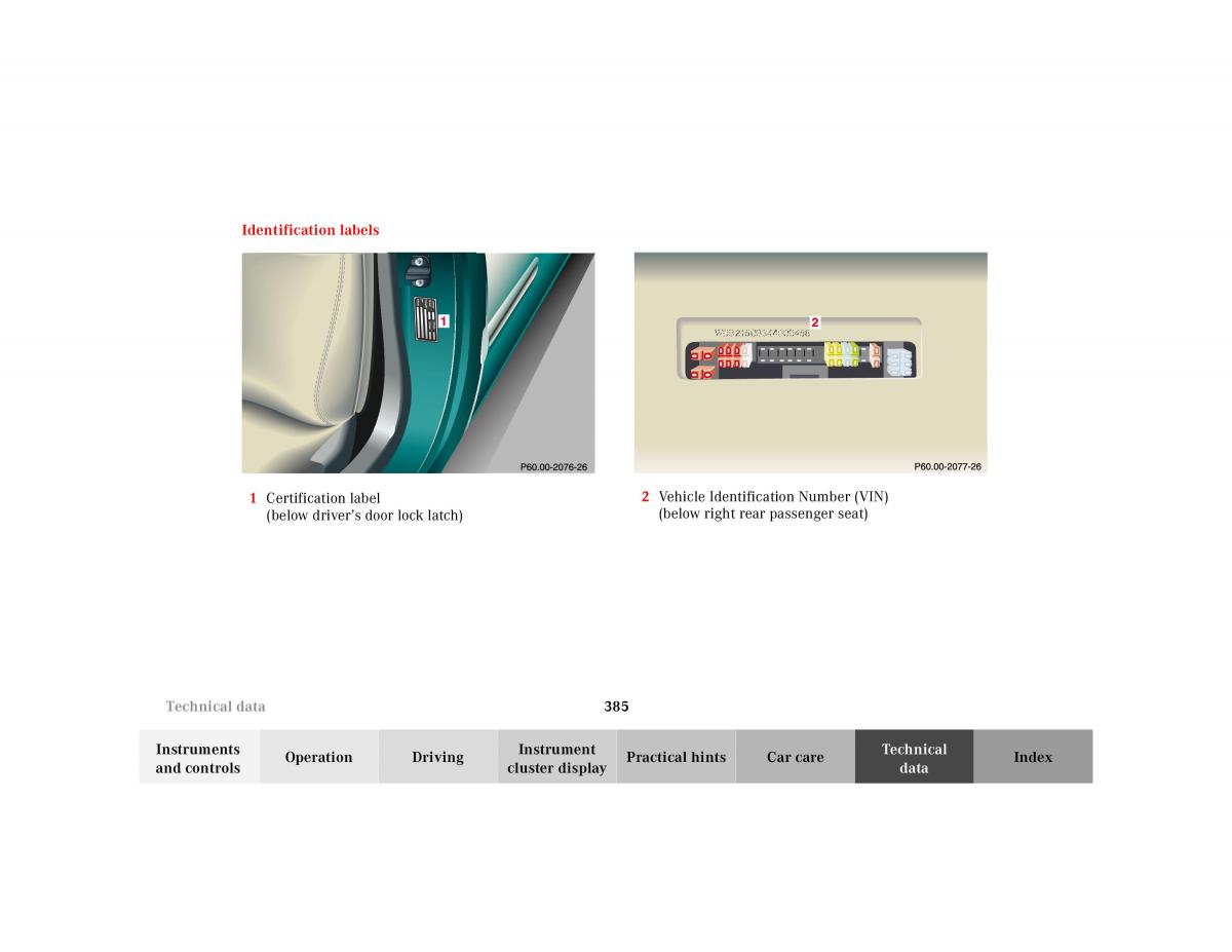 Mercedes Benz CL C215 2000 owners manual / page 391