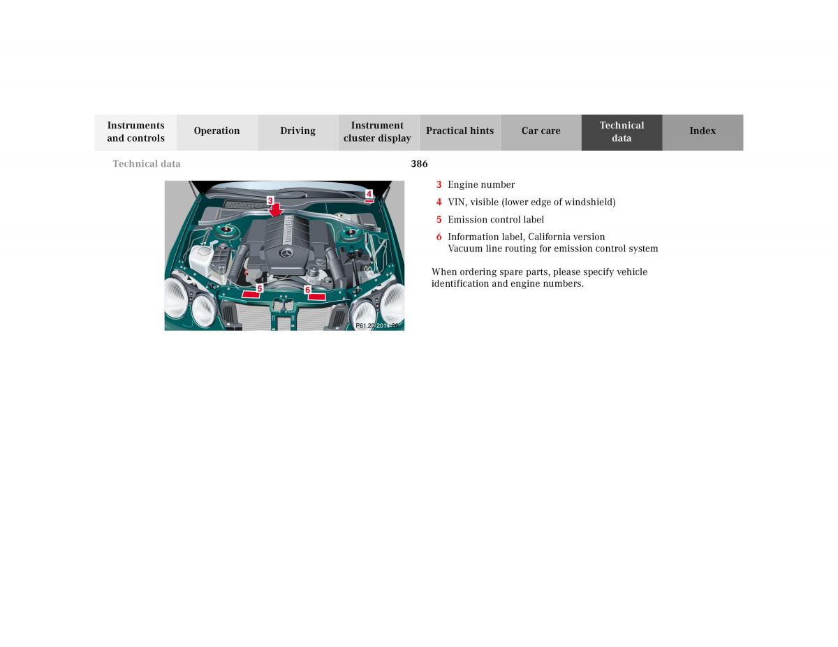 Mercedes Benz CL C215 2000 owners manual / page 392