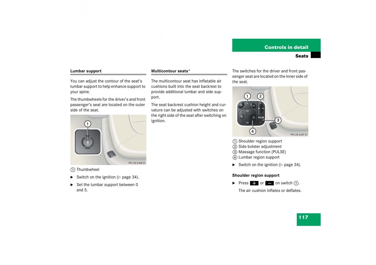 Mercedes Benz CL C215 2006 owners manual / page 118