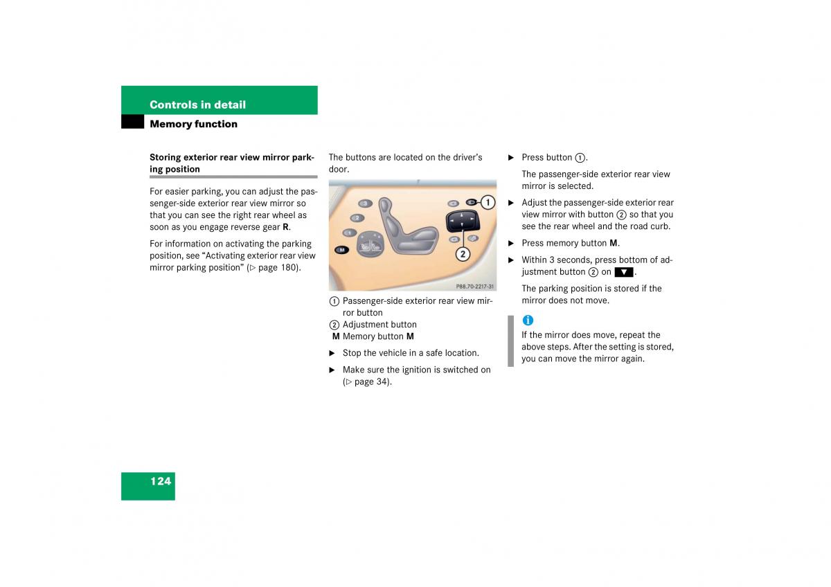 Mercedes Benz CL C215 2006 owners manual / page 125