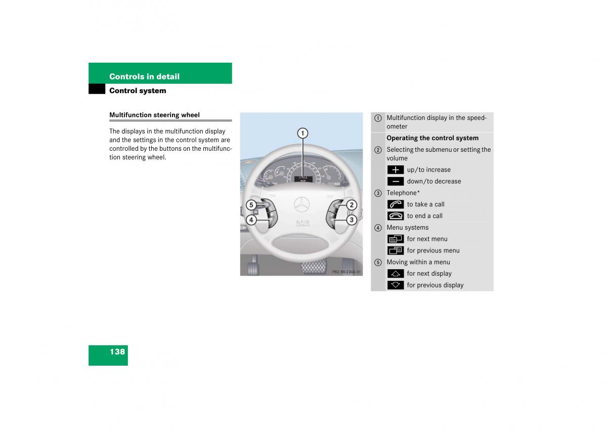 Mercedes Benz CL C215 2006 owners manual / page 139