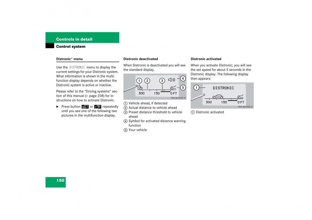 Mercedes Benz CL C215 2006 owners manual / page 151