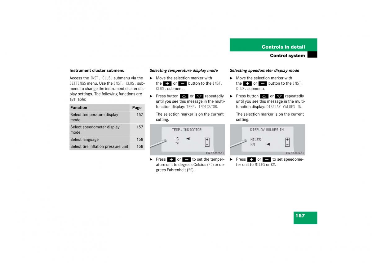 Mercedes Benz CL C215 2006 owners manual / page 158