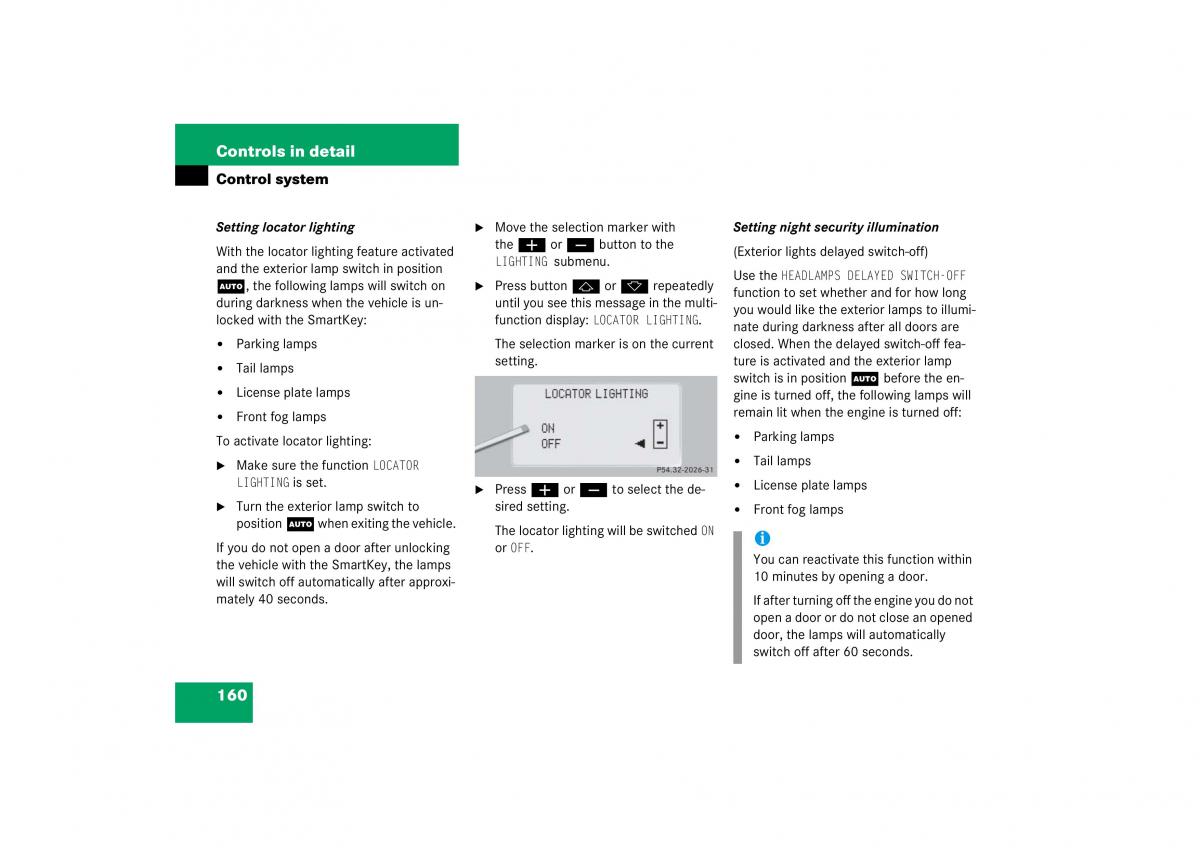 Mercedes Benz CL C215 2006 owners manual / page 161