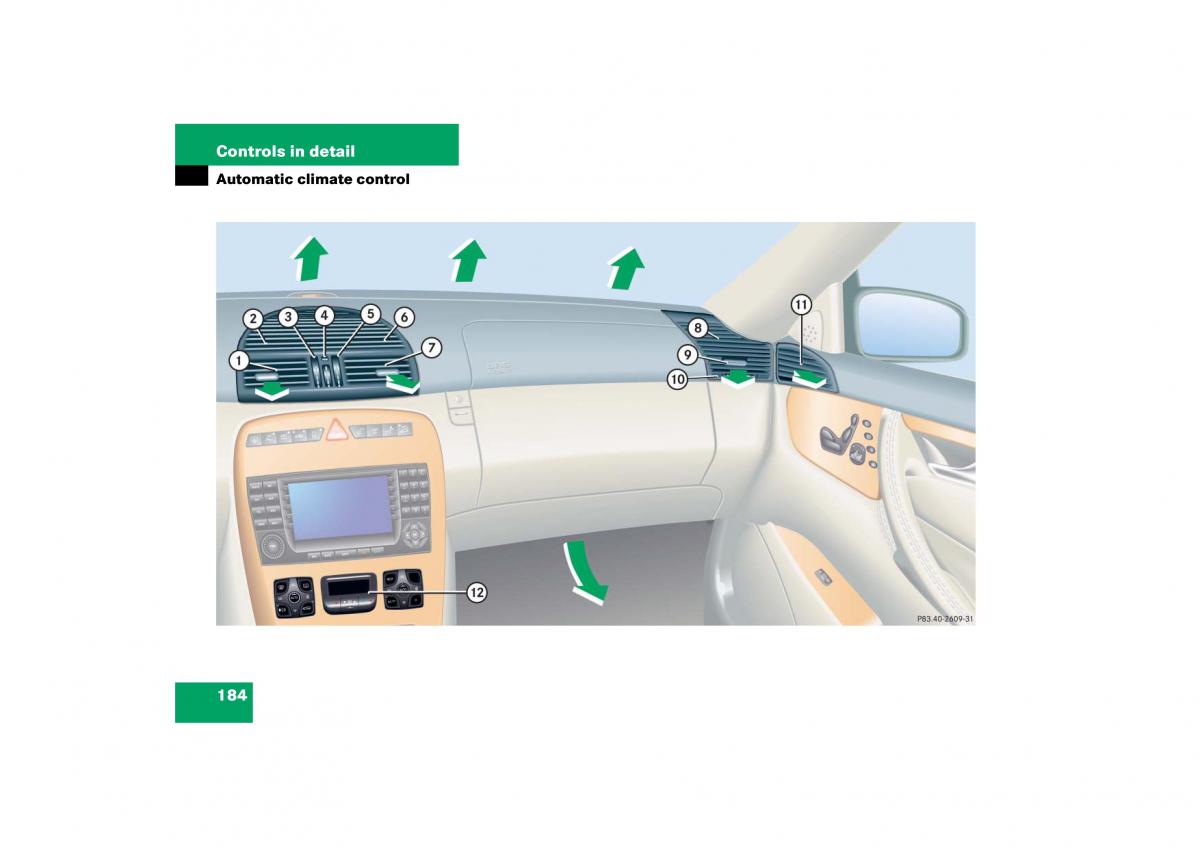 Mercedes Benz CL C215 2006 owners manual / page 185